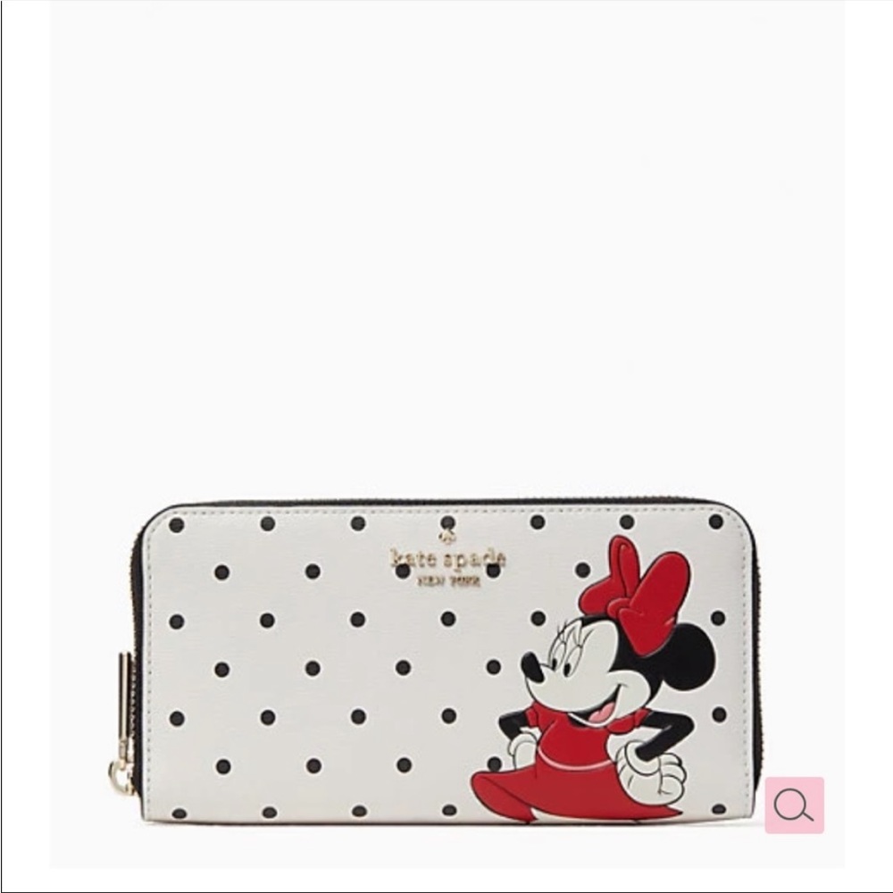Disney Kate spade New York Minnie Mouse large continental wallet